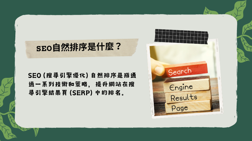 SEO自然排序是什麼？